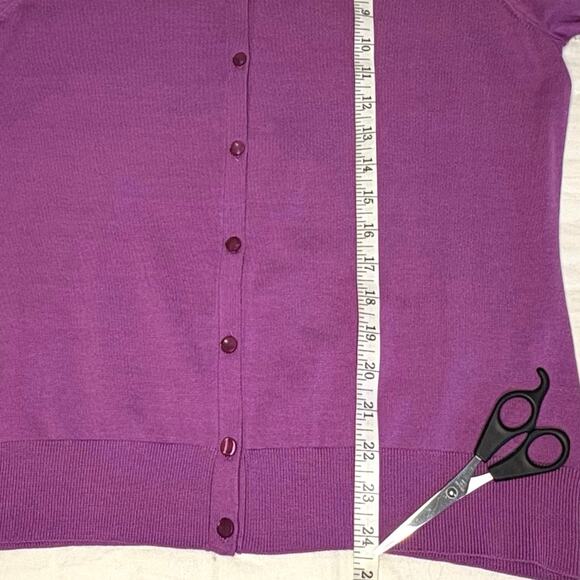 August Silk Purple Knit Twin Set XL NWT - Picture 10 of 13